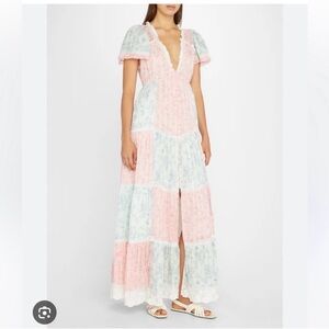 Loveshackfancy Nessie Patchwork Cottagecore Dress NWOT Sz 2